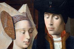 21B A Goldsmith in His Shop, Possibly Saint Eligius Close Up 3 - Petrus Christus 1449 - Robert Lehman Collection New York Metropolitan Museum Of Art.jpg